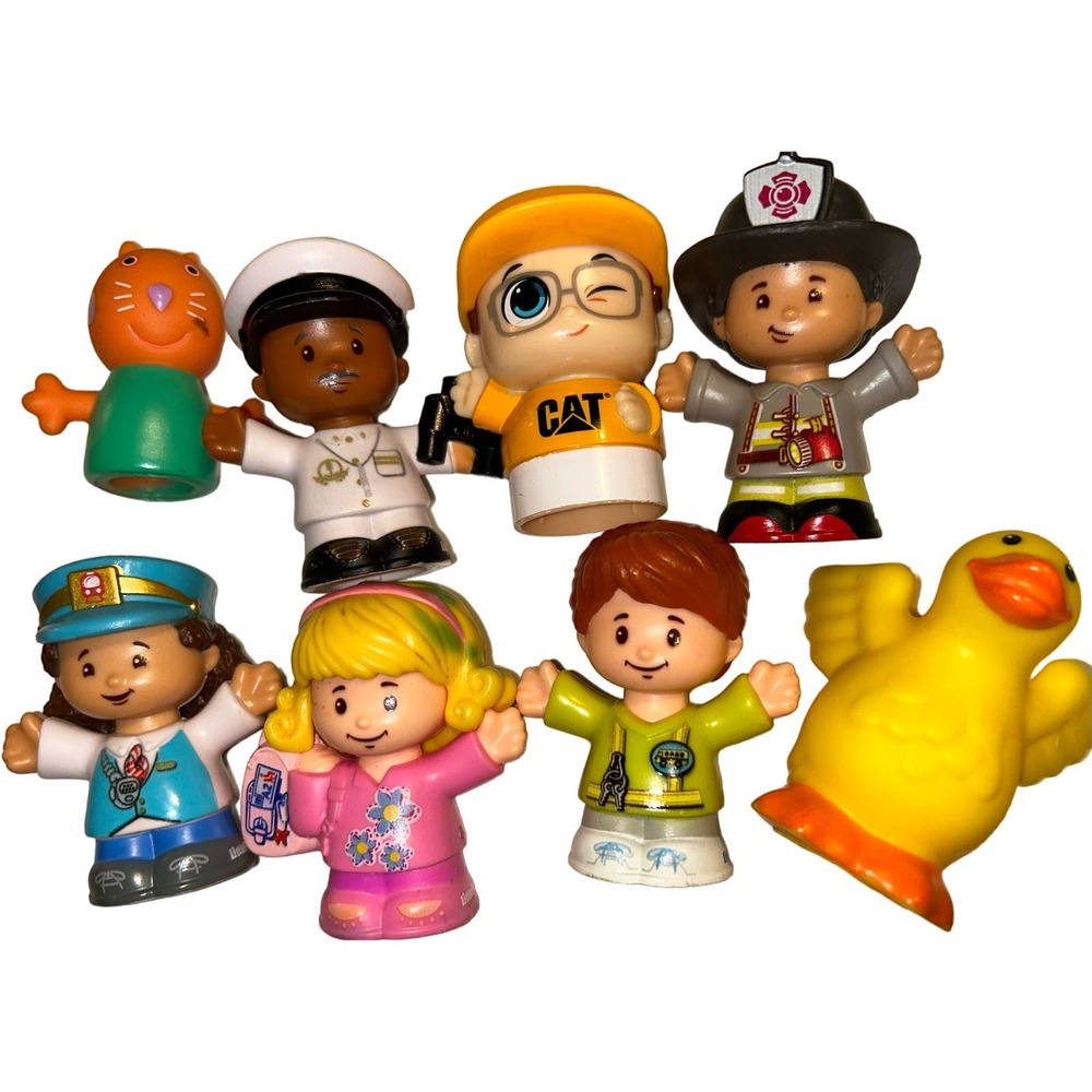 Lot Of Fisher Price Little People Construction Doctor Fireman Kids Toddler Toys